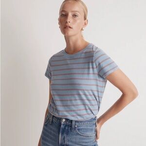 Madewell Northside Vintage Tee in Tranquil Lake - Size Small